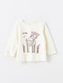 LC Waikiki Crew Neck Velvet Girls' Baby Pajama Set